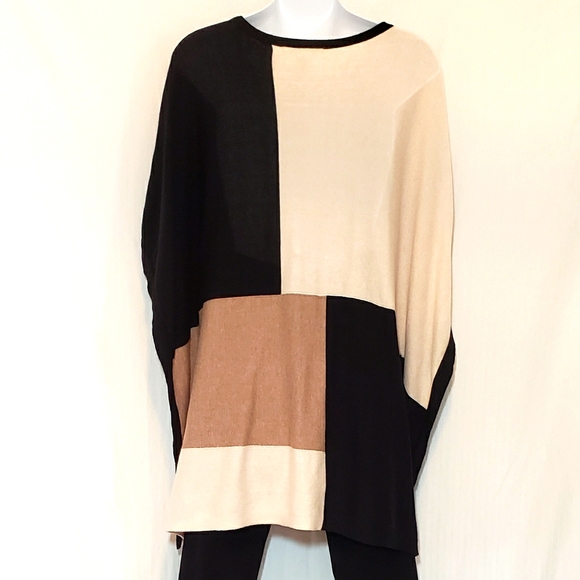 August Silk Colorblock Sweater - Picture 2 of 8
